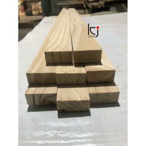Thanh gỗ thông dài 50x4x2 cm nhập khẩu - Gỗ tự nhiên láng mịn 4 mặt cho trang trí và DIY văn phòng phẩm