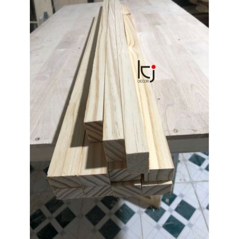 Thanh Gỗ Thông Nhập Khẩu 50x3x3cm - Láng Mịn 4 Mặt, Chất Liệu Tự Nhiên Cho Nội Thất và Trang Trí Nhà Cửa