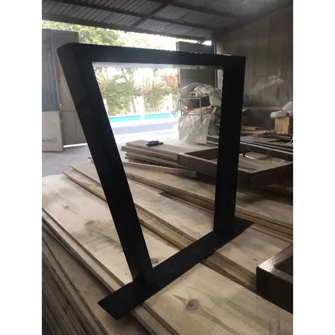 Chân Bàn Sắt Hộp Dày 1.2mm Sơn Tĩnh Điện 72cm - Chân Bàn Đen Kiên Cường, Phù Hợp Bàn Ăn và Văn Phòng (1 Cặp)