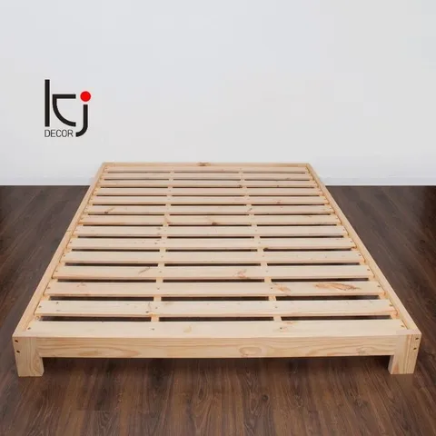 Giường Gỗ Thông Pallet Cao 20cm Nhập Khẩu 1.2x2m - Giường Chắc Chắn, An Toàn Cho Sức Khỏe Người Dùng