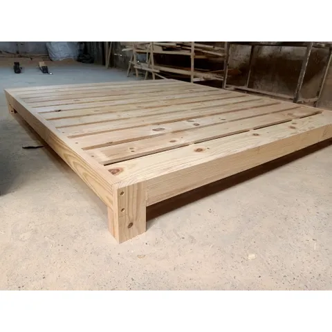 Giường Gỗ Thông Pallet Cao 20cm Nhập Khẩu 1.2x2m - Giường Chắc Chắn, An Toàn Cho Sức Khỏe Người Dùng