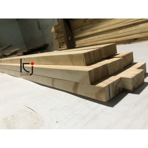 Thanh gỗ thông dài 80x4x2 cm - Chất liệu gỗ thông nhập khẩu, láng mịn 4 mặt cho giường và đồ nội thất tiện ích