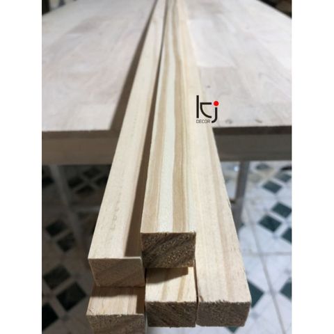 Thanh Gỗ Thông Nhập Khẩu 100x3x3cm - Láng Mịn 4 Mặt, Dụng Cụ Tiện Ích Cho Nội Thất và DIY