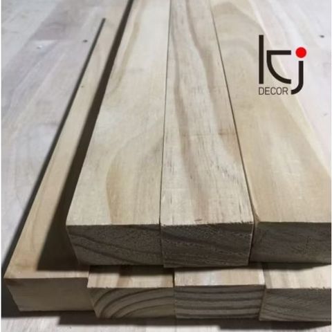 Thanh Gỗ Thông Nhập Khẩu Láng Mịn 120x4x3cm - Dùng Làm Đế Giường, Kệ Đồ, Trang Trí Nhà Cửa