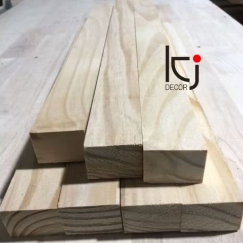 Thanh Gỗ Thông Dài 100x4x2 cm - Láng Mịn 4 Mặt, Gỗ Nhập Khẩu Chất Lượng Cao, Phụ Kiện Nội Thất Nhà Cửa
