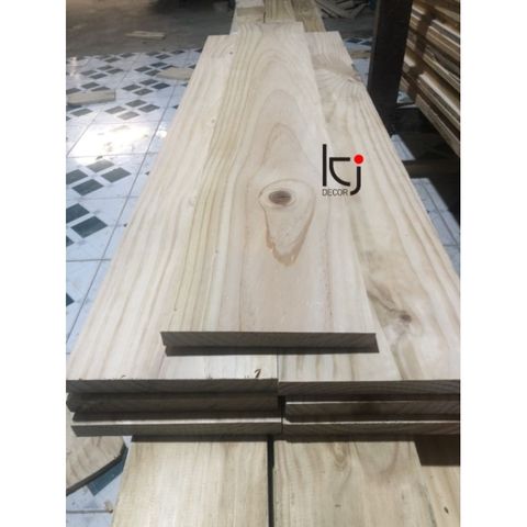 Thanh Gỗ Thông Láng Mịn 100x19.5x2cm - Gỗ Nhập Khẩu Đẹp, Cắt Theo Kích Thước Yêu Cầu Cho Trang Trí Nội Thất
