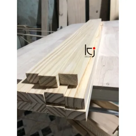 Thanh Gỗ Thông Láng Mịn 100x3x2 cm - Dụng Cụ Tiện Ích Đa Năng cho DIY và Trang Trí Nội Thất