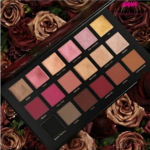 Bảng Phấn Mắt Huda Beauty Rose Gold Eyeshadow Palette 18 Màu - Phấn Trang Điểm Cao Cấp, Dễ Tán, Đẹp Mặt