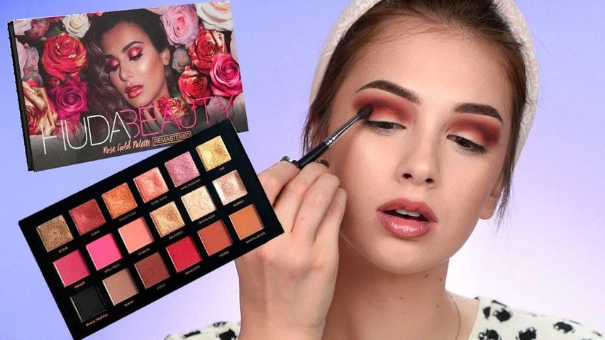 Bảng Phấn Mắt Huda Beauty Rose Gold Eyeshadow Palette 18 Màu - Phấn Trang Điểm Cao Cấp, Dễ Tán, Đẹp Mặt