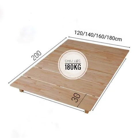 [KID162] Giường ngủ bệt kiểu Nhật, giường pallet gỗ MDF cao cấp