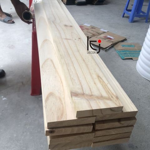 Combo 2 Thanh Gỗ Thông Nhập Khẩu Dài 100cm - Láng Mịn 4 Mặt Chất Lượng Cao, Dụng Cụ Tiện Ích Xây Dựng