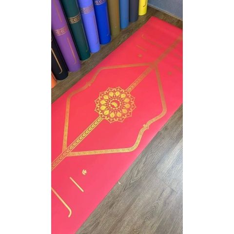 Thảm Tập Yoga Cao Su Tự Nhiên LOUISYOGA - Phiên Bản Asana/Moon, Chống Trơn Trượt 100%, Tặng Túi Đựng, Kích Thước 183x68cm