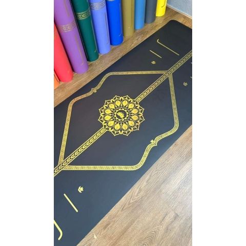 Thảm Tập Yoga Cao Su Tự Nhiên LOUISYOGA - Phiên Bản Asana/Moon, Chống Trơn Trượt 100%, Tặng Túi Đựng, Kích Thước 183x68cm