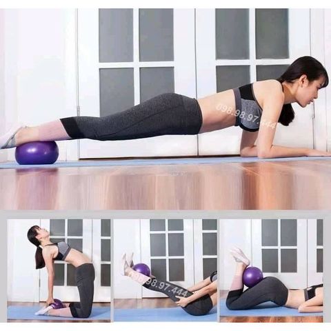 Bóng Tập Yoga Mini 25cm PVC - Phụ Kiện Gym, Pilates Cho Nam Nữ - Đảm Bảo Tăng Cường Sức Khỏe, Linh Hoạt Và Dẻo Dai