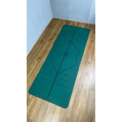 Thảm Tập Yoga Cao Su LOUIS DIAMOND 183x68x0.5cm - Chống Thấm, Đường Khắc Tiện Dụng, Tặng Kèm Túi Đựng Chất Lượng Cao