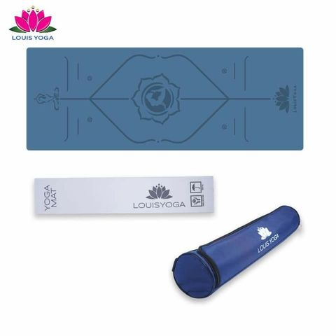 Thảm Yoga Louis Basic - Chất liệu Cao Su Chống Trơn Trượt, Kích Thước 185cm x 68cm x 5mm, Túi Đựng Kèm Theo
