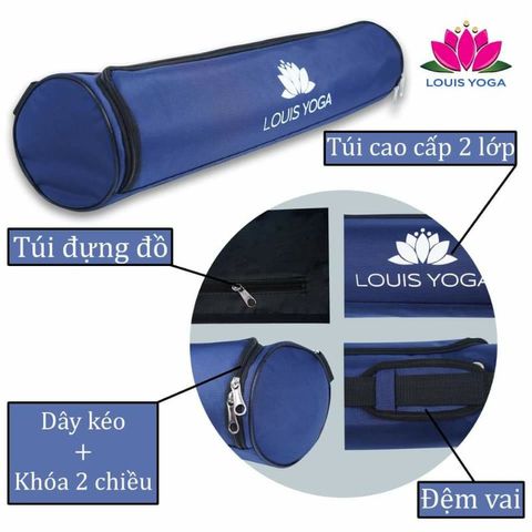 Thảm Yoga Louis Basic - Chất liệu Cao Su Chống Trơn Trượt, Kích Thước 185cm x 68cm x 5mm, Túi Đựng Kèm Theo