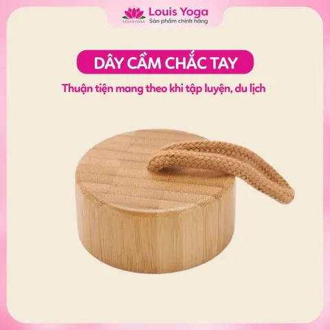 Bình Nước Giữ Nhiệt 450ml Louis Yoga - Vỏ Tre Sang Trọng, Inox 304 An Toàn, Giữ Nhiệt Lâu, Tiện Lợi Mọi Nơi