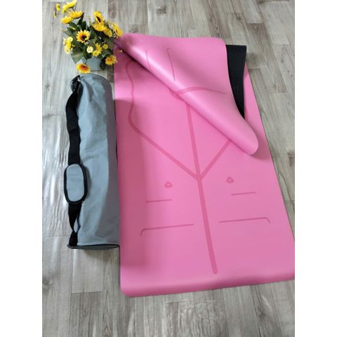 Thảm Yoga Định Tuyến PU Cao Cấp Chống Trơn Trượt - Thảm Tập Yoga Chất Liệu Cao Su Tự Nhiên, Thấm Hút Mồ Hôi, Bảo Vệ Xương Sống