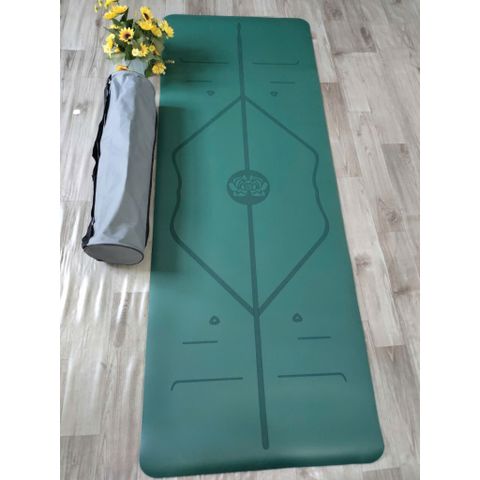 Thảm Yoga Định Tuyến PU Cao Cấp Chống Trơn Trượt - Thảm Tập Yoga Chất Liệu Cao Su Tự Nhiên, Thấm Hút Mồ Hôi, Bảo Vệ Xương Sống