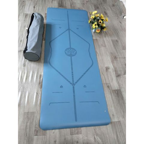 Thảm Yoga Định Tuyến PU Cao Cấp Chống Trơn Trượt - Thảm Tập Yoga Chất Liệu Cao Su Tự Nhiên, Thấm Hút Mồ Hôi, Bảo Vệ Xương Sống