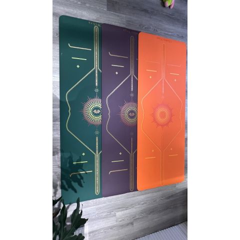 Thảm Tập Yoga Cao Su Tự Nhiên CHAKRA - Phiên Bản SUN YOGA, Chống Trơn, Thấm Mồ Hôi, Độ Bám Tốt, Kích Thước 183CM x 68CM
