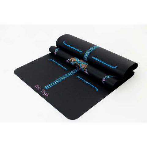 Thảm Tập Yoga Zen Cao Su Xơ Dừa Chống Trơn Trượt 5mm - Thảm Chuyên Dùng Cho Yogi Mồ Hôi Nhiều, Bề Mặt Thấm Hút, Dễ Vệ Sinh