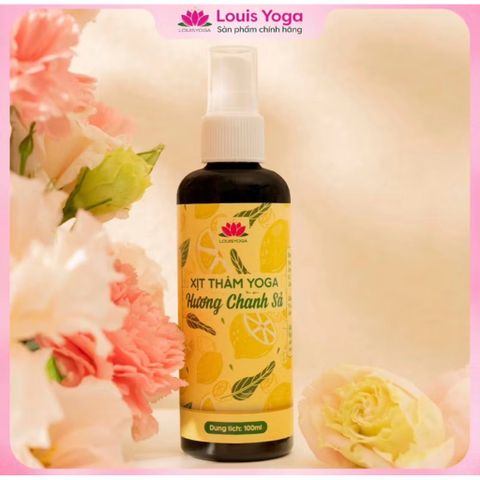 Nước Vệ Sinh Thảm Yoga Louis - Khử Mùi, Kháng Khuẩn, An Toàn Cho Da - Dung Tích 100ml, Bảo Vệ Và Giữ Bền Thảm Tập