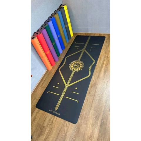 Thảm Yoga Cao Cấp Louis Asana 24 - Chất Liệu Cao Su Tự Nhiên, Chống Trượt, Đường Định Tuyến Sang Trọng, Phụ Kiện Tập Luyện Thể Thao