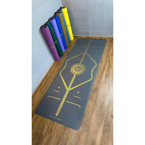Thảm Yoga Cao Cấp Louis Asana 24 - Chất Liệu Cao Su Tự Nhiên, Chống Trượt, Đường Định Tuyến Sang Trọng, Phụ Kiện Tập Luyện Thể Thao