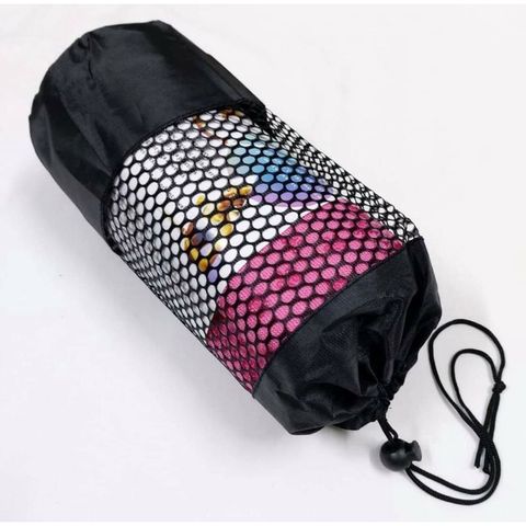 Khăn Trải Thảm Yoga Cao Cấp Silicon 183x63cm - Thấm Hút Mồ Hôi, Độ Bám Tốt, Kháng Khuẩn, Giúp Tập Luyện Hiệu Quả