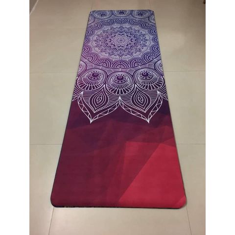 Thảm Yoga Gấp Gọn Du Lịch 2 Trong 1 - Chống Trơn Trượt & Khăn Trải Thảm, Tặng Kèm Túi Đựng - Thể Thao Ngoài Trời Cao Cấp