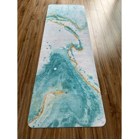 Thảm Yoga Gấp Gọn Du Lịch 2 Trong 1 - Chống Trơn Trượt & Khăn Trải Thảm, Tặng Kèm Túi Đựng - Thể Thao Ngoài Trời Cao Cấp