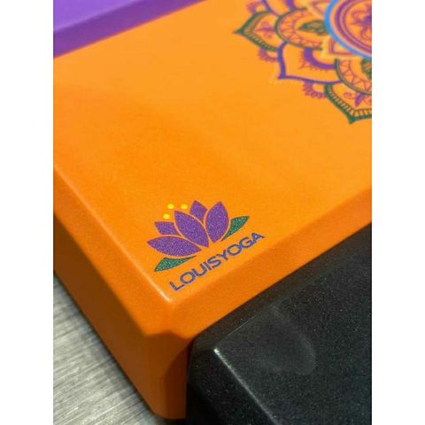 Gạch Tập Yoga Mandala Sắc Màu Louis Yoga 23x15x7.6cm - Hỗ Trợ Tư Thế Yoga và Cân Bằng Cho Yogi