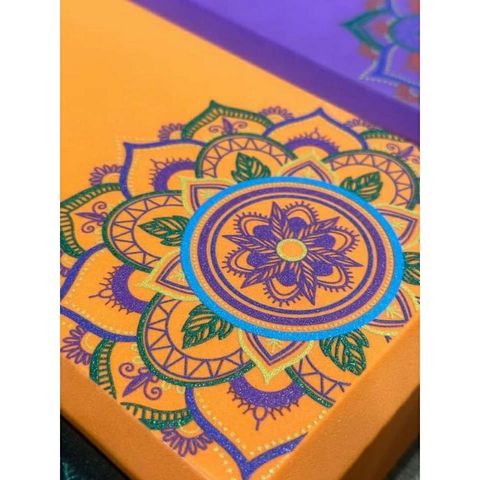 Gạch Tập Yoga Mandala Sắc Màu Louis Yoga 23x15x7.6cm - Hỗ Trợ Tư Thế Yoga và Cân Bằng Cho Yogi
