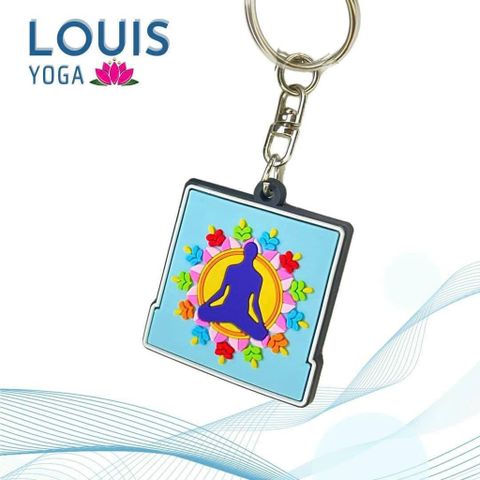 Móc Chìa Khóa Yoga Cao Su Dẻo - Quà Tặng Ý Nghĩa Cho Học Viên và Huấn Luyện Viên Thể Hình Louis Yoga