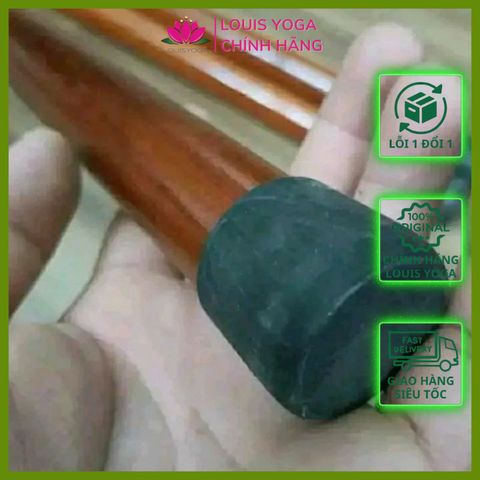 Nút Cao Su Bịt Đầu Gậy Bảo Vệ - Chống Trơn Trượt, Giảm Tiếng Ồn, Phụ Kiện Thể Thao Đen Cho Gậy Đường Kính 27-30mm