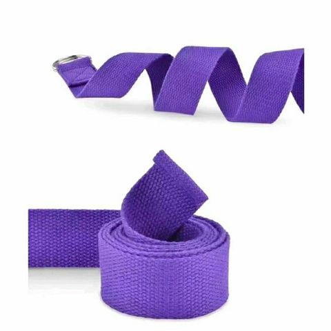 Dây Tập Yoga Cotton 1,8m x 3,8cm - Hỗ Trợ Động Tác Khó, Tăng Độ Dẻo Uốn, 8 Màu Sắc Đẹp, Chắc Chắn và Tiện Lợi