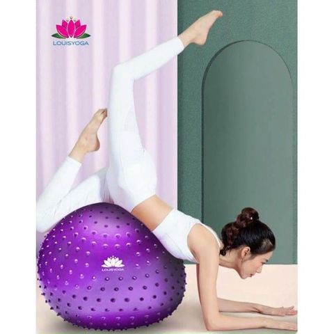 Bóng Tập Gym Có Gai 65cm (1000g) - Bóng Tập Thể Dục, Yoga và Fitness Chất Lượng Cao LOUIS YOGA