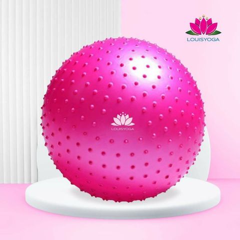 Bóng Tập Gym Có Gai 65cm (1000g) - Bóng Tập Thể Dục, Yoga và Fitness Chất Lượng Cao LOUIS YOGA