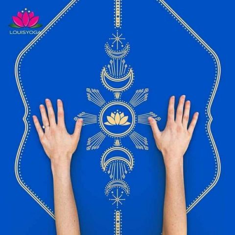 Thảm Tập Yoga Louis Moon - Cao Su Tự Nhiên Dày 4.5mm Với Thiết Kế Định Tuyến Sang Trọng - Bao Gồm Túi Đựng Chống Nước