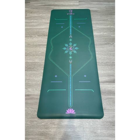 Thảm yoga chống trượt cao cấp Louis Yoga chất liệu cao su tự nhiên có đường định tuyến Louis Queen