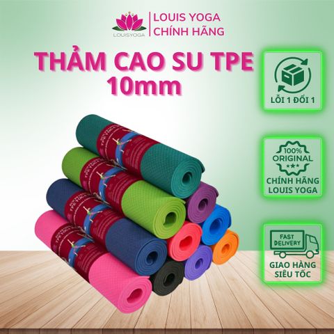 Thảm tập yoga TPE 1 lớp hàng loại 1 có định tuyến hãng Louis Yoga dày 9mm - LOUISYOGA