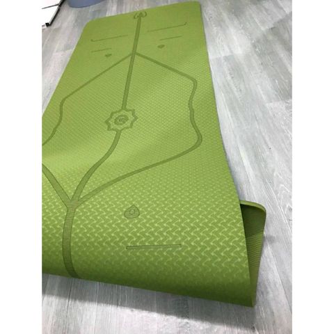 Thảm tập GYM tpe, Thảm tập YOGA có định tuyến dày 8mm đúc 1 lớp siêu bền, chống trơn trượt.Thảm yoga tập thể dục tại nhà