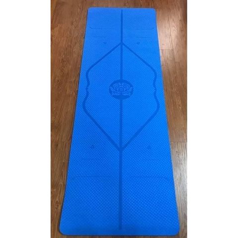 Thảm tập GYM tpe, Thảm tập YOGA có định tuyến dày 8mm đúc 1 lớp siêu bền, chống trơn trượt.Thảm yoga tập thể dục tại nhà