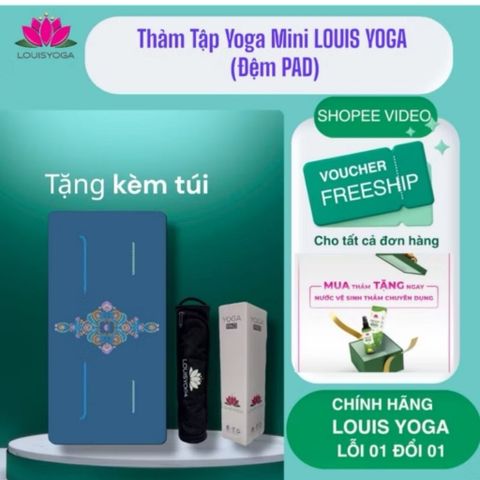 THẢM YOGA LÓT GỐI, KHỦY TAY , TRỒNG CHUỐI...HÃNG LOUIS YOGA CHẤT LIỆU CAO SU NON PU CAO CẤP