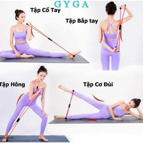 Dây Kéo Đàn Hồi Tập Thể Lực Vòng Số 8 - Kháng Lực Tập Gym, Yoga, Cardio, Dụng Cụ Tập Tại Nhà, Du Lịch