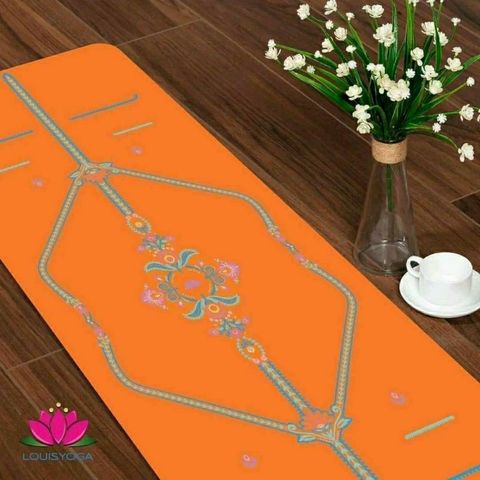 Thảm tập yoga cao su xơ dừa sinh thái LOUIS DIAMON F23, cao su nhám