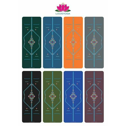 Thảm tập yoga cao su xơ dừa sinh thái LOUIS DIAMON F23, cao su nhám