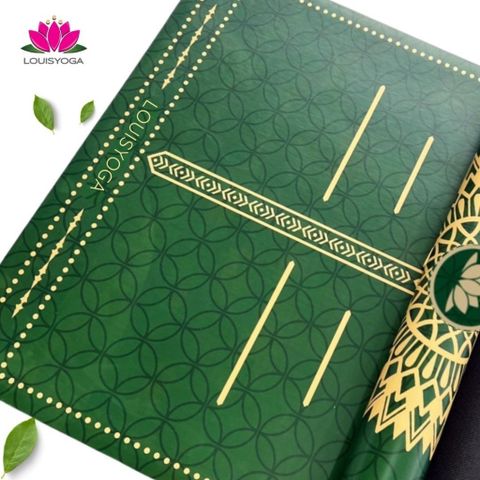 Thảm cao su tập yoga Louis phiên bản Lucky định tuyến Chất liệu cao su non chống trơn, chống trượt, độ đàn hồi cao